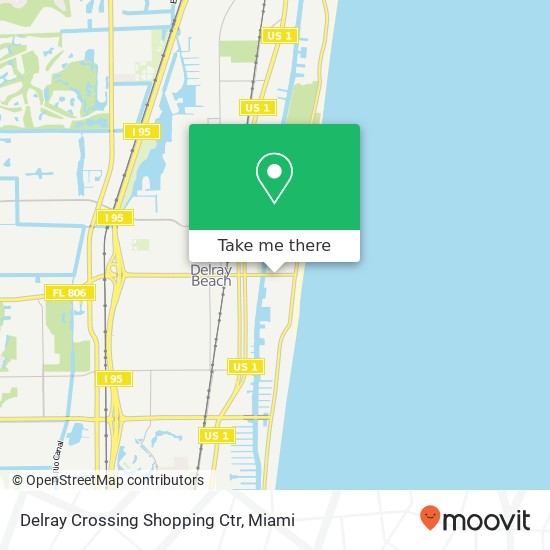 Delray Crossing Shopping Ctr map