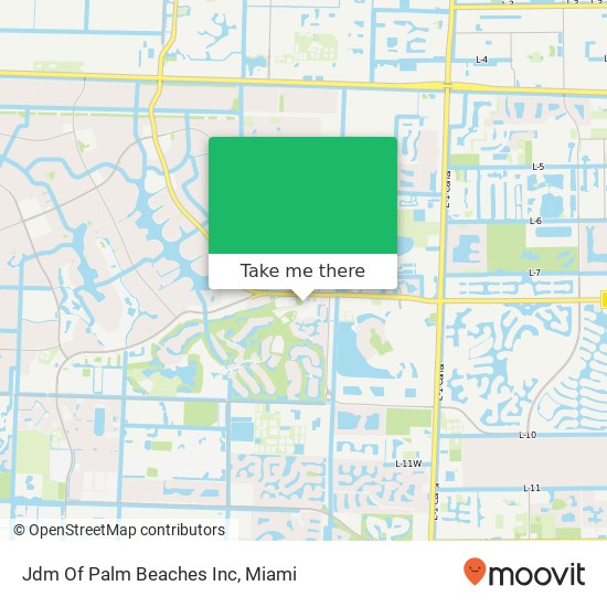 Mapa de Jdm Of Palm Beaches Inc