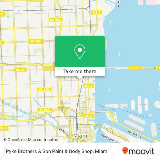 Mapa de Pyke Brothers & Son Paint & Body Shop