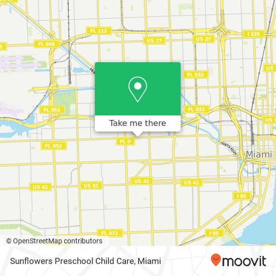 Mapa de Sunflowers Preschool Child Care