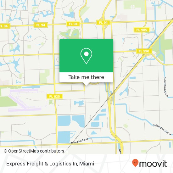 Express Freight & Logistics In map