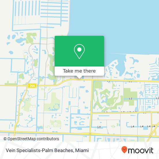Vein Specialists-Palm Beaches map