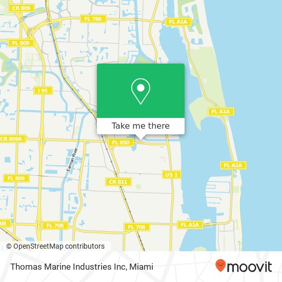 Mapa de Thomas Marine Industries Inc