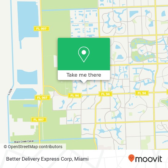 Better Delivery Express Corp map