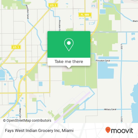 Mapa de Fays West Indian Grocery Inc