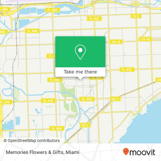 Memories Flowers & Gifts map