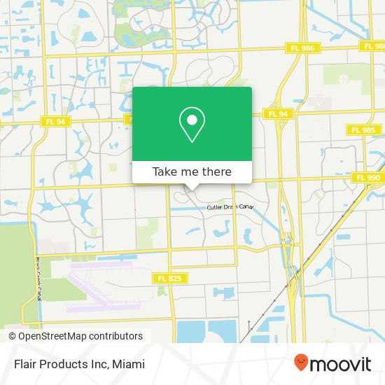 Flair Products Inc map