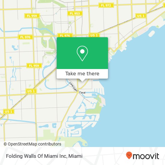Folding Walls Of Miami Inc map