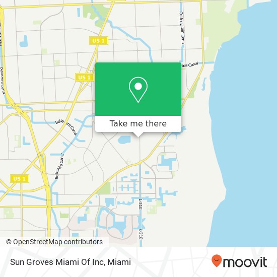 Mapa de Sun Groves Miami Of Inc