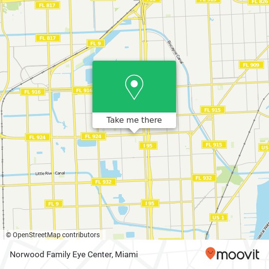 Norwood Family Eye Center map