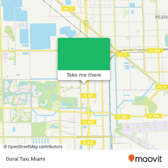 Doral Taxi map