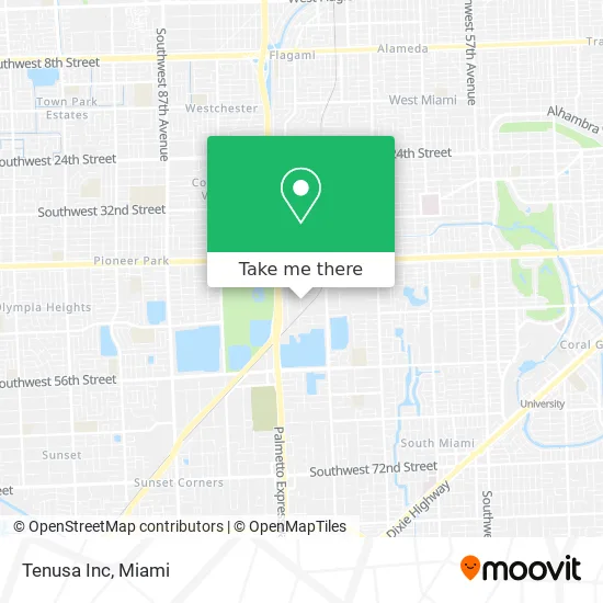 Tenusa Inc map