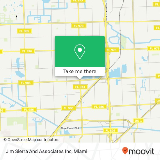 Jim Sierra And Associates Inc map