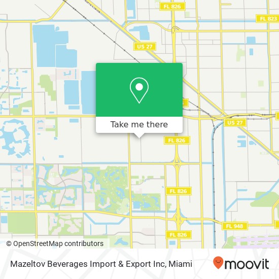 Mazeltov Beverages Import & Export Inc map