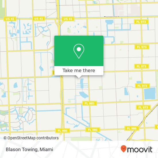 Blason Towing map