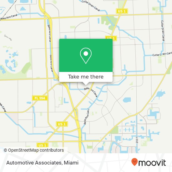 Automotive Associates map