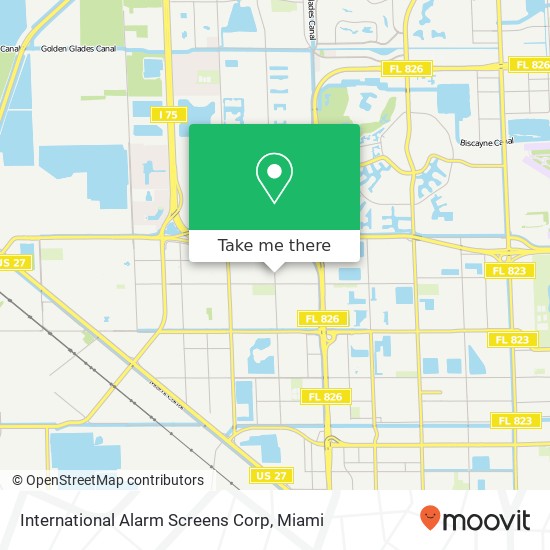 International Alarm Screens Corp map