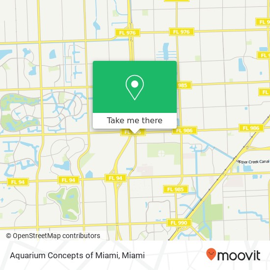 Aquarium Concepts of Miami map