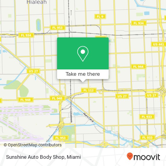 Sunshine Auto Body Shop map