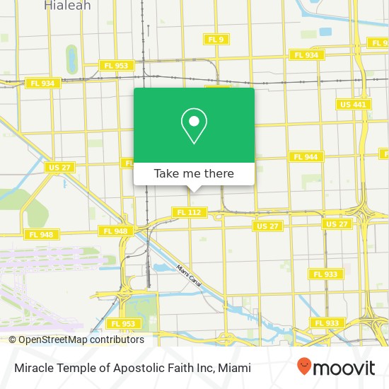 Miracle Temple of Apostolic Faith Inc map