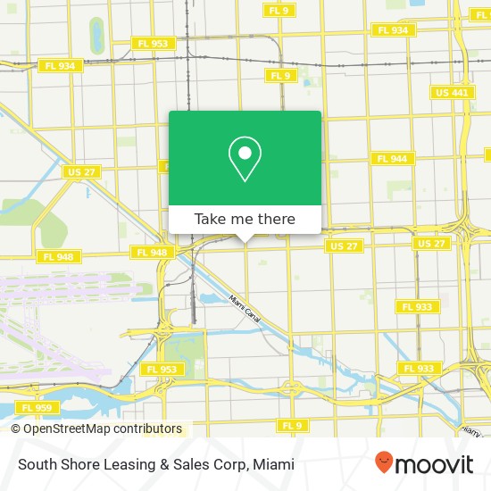 Mapa de South Shore Leasing & Sales Corp