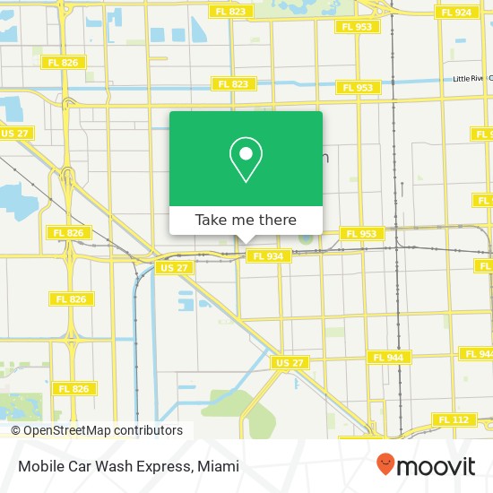 Mapa de Mobile Car Wash Express