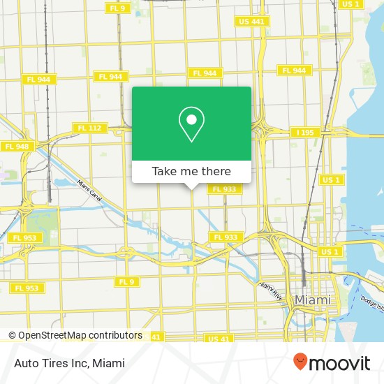 Mapa de Auto Tires Inc