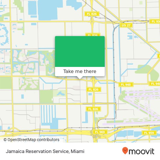 Jamaica Reservation Service map