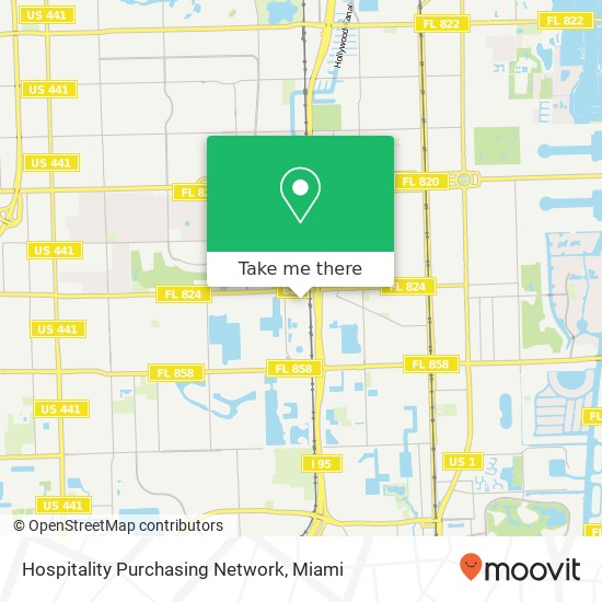 Mapa de Hospitality Purchasing Network