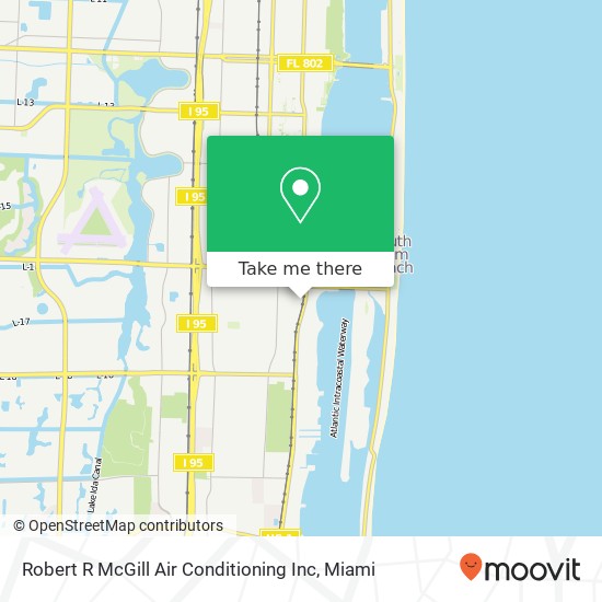 Mapa de Robert R McGill Air Conditioning Inc
