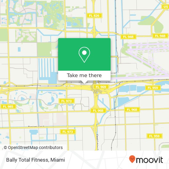 Mapa de Bally Total Fitness