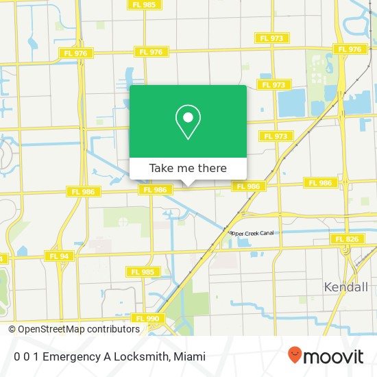 0 0 1 Emergency A Locksmith map