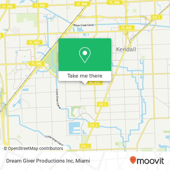 Mapa de Dream Giver Productions Inc
