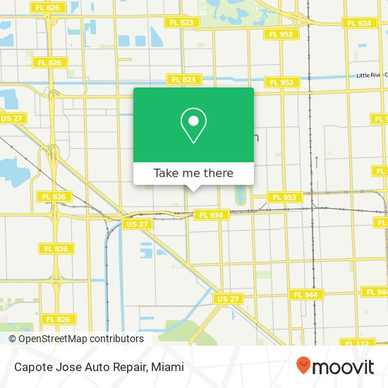 Mapa de Capote Jose Auto Repair