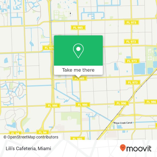 Lili's Cafeteria map