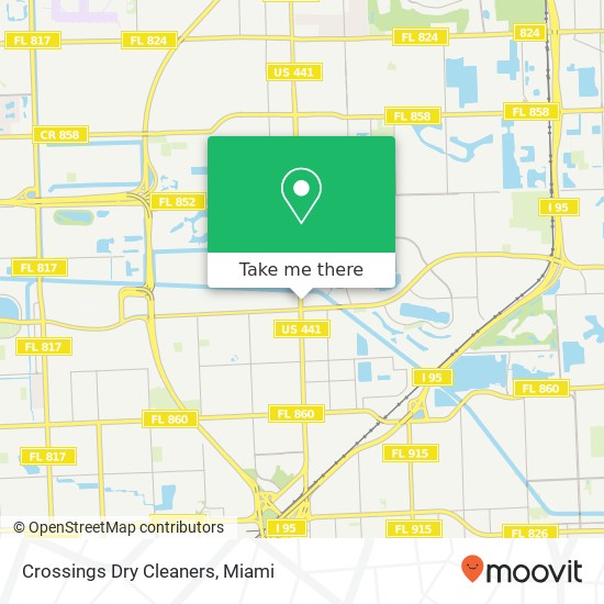 Crossings Dry Cleaners map