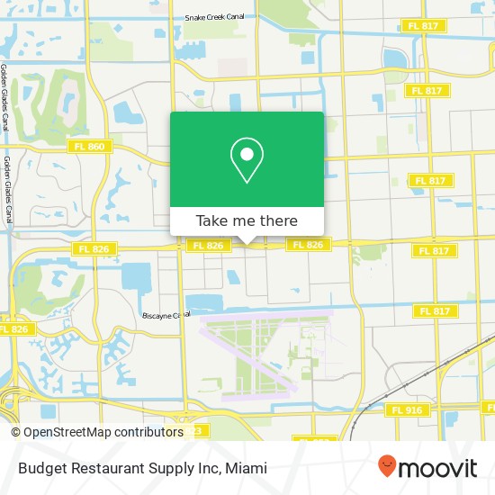 Mapa de Budget Restaurant Supply Inc