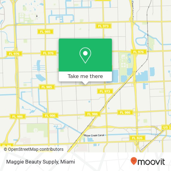 Mapa de Maggie Beauty Supply