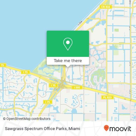 Mapa de Sawgrass Spectrum Office Parks