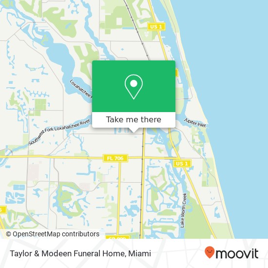 Mapa de Taylor & Modeen Funeral Home