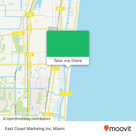 East Coast Marketng Inc map