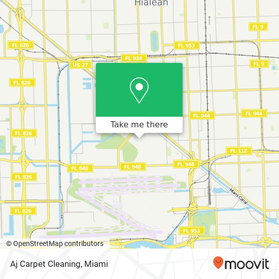 Aj Carpet Cleaning map