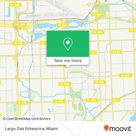 Largo Gas Enterprice map