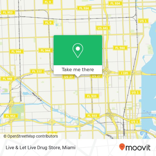 Mapa de Live & Let Live Drug Store