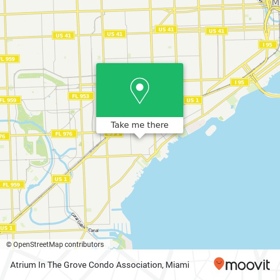 Atrium In The Grove Condo Association map