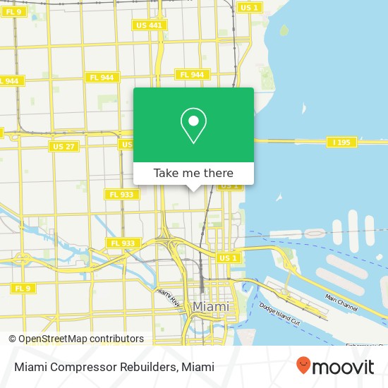 Mapa de Miami Compressor Rebuilders