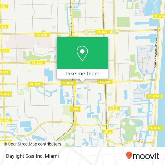 Daylight Gas Inc map