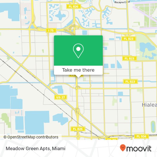 Meadow Green Apts map