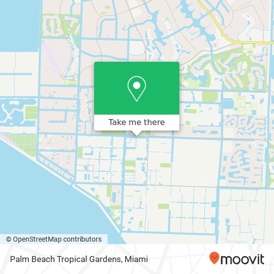 Palm Beach Tropical Gardens map