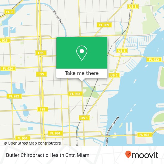 Butler Chiropractic Health Cntr map